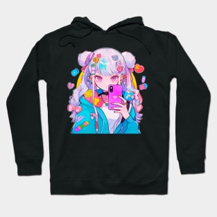 Girl taking a selfie Hoodie